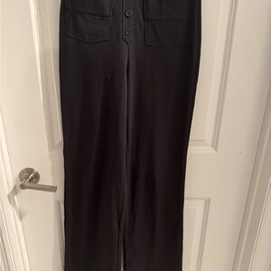 HALARA Black Wide-Leg Trousers